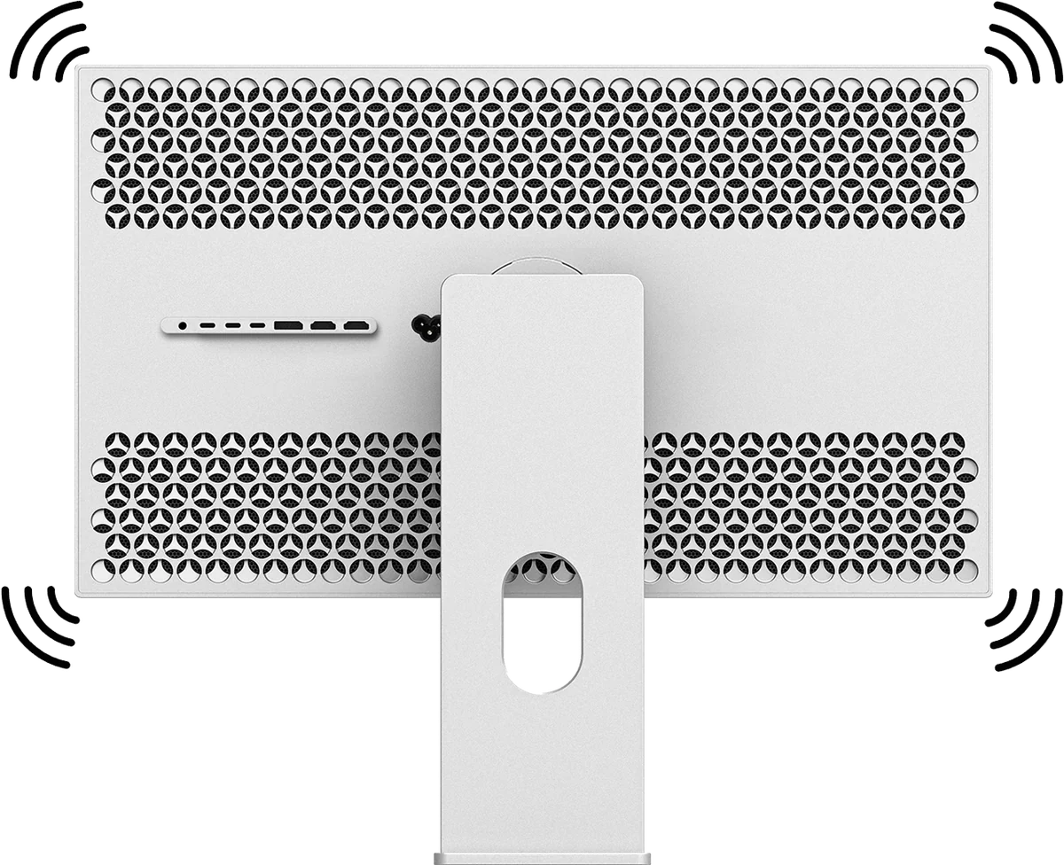 Kuycon P32T - Perforierte Rückseite